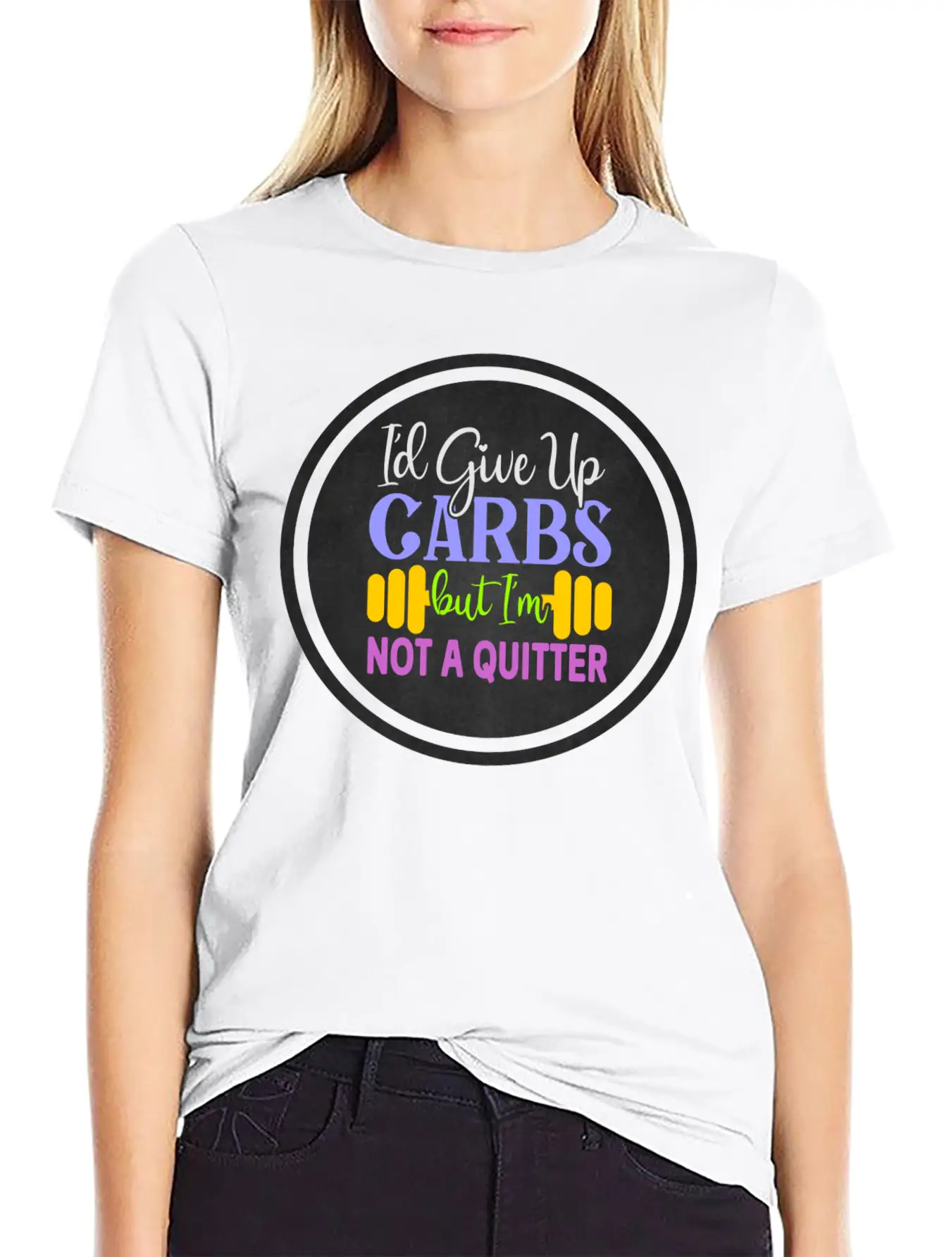 I D Give Up Carbs But I M Not A Quitter Stylish Everyday T-Shirt – Unisex Basic Cotton Tee