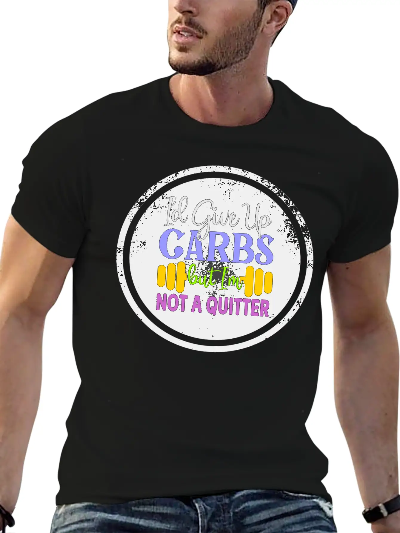 I D Give Up Carbs But I M Not A Quitter Stylish Everyday T-Shirt – Unisex Basic Cotton Tee