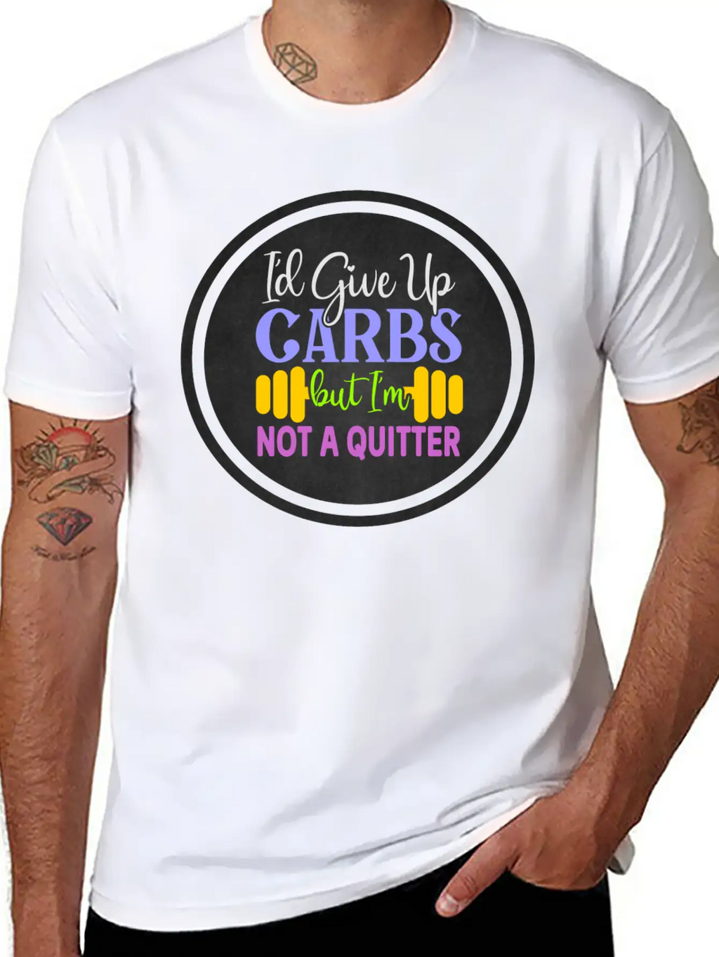 I D Give Up Carbs But I M Not A Quitter Stylish Everyday T-Shirt – Unisex Basic Cotton Tee