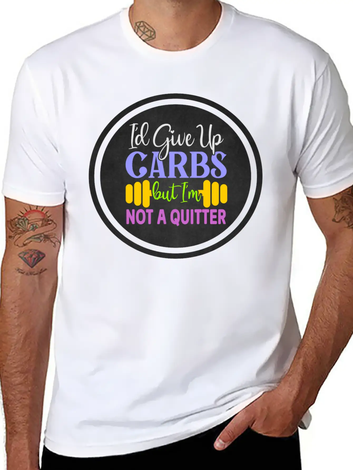 I D Give Up Carbs But I M Not A Quitter Stylish Everyday T-Shirt – Unisex Basic Cotton Tee