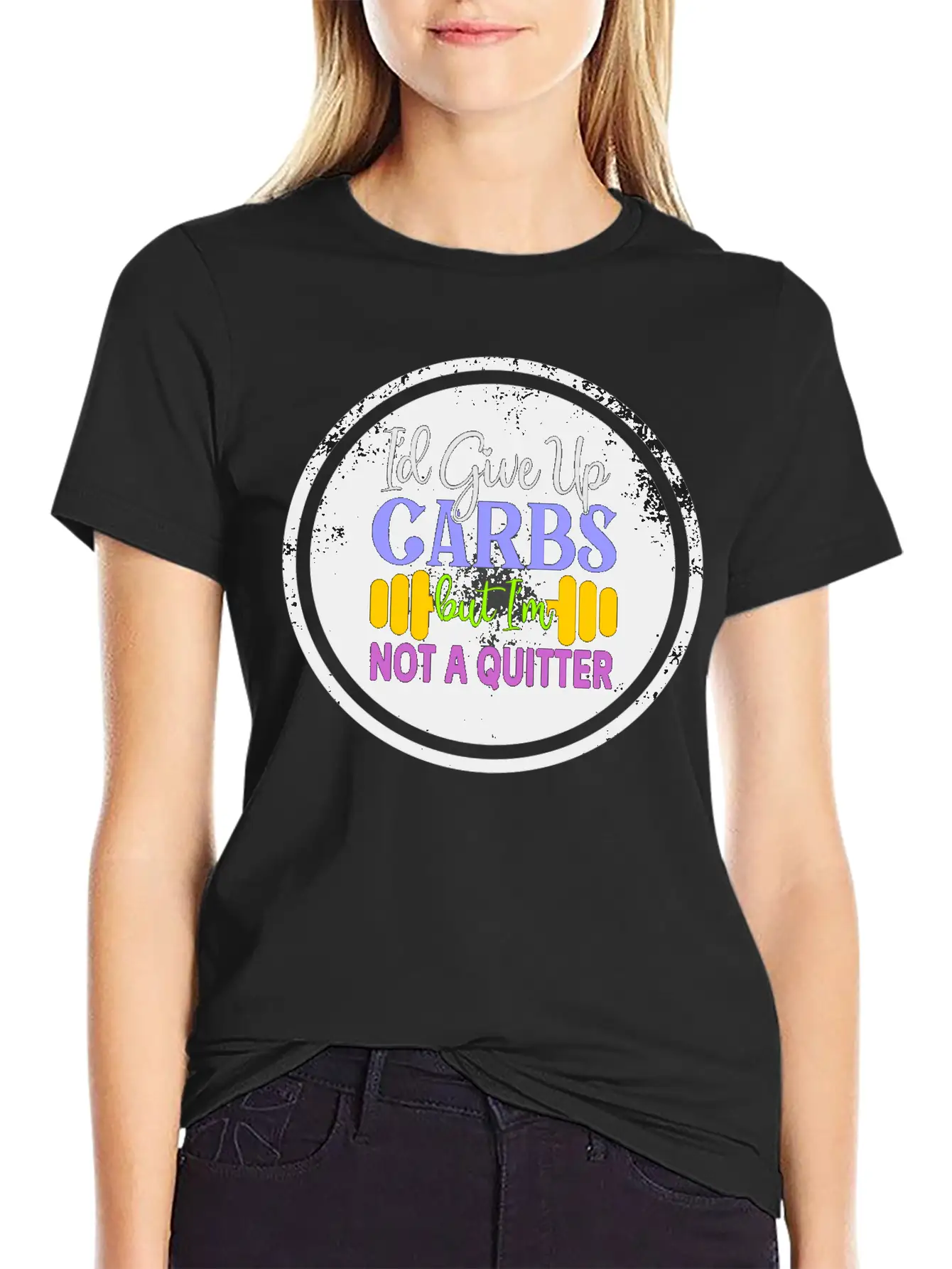 I D Give Up Carbs But I M Not A Quitter Stylish Everyday T-Shirt – Unisex Basic Cotton Tee