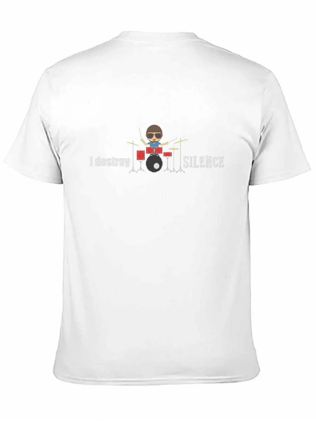 I Destroy Silence Drums Drummer Gift Classic Cotton Tee – Unisex Comfort For Any Season