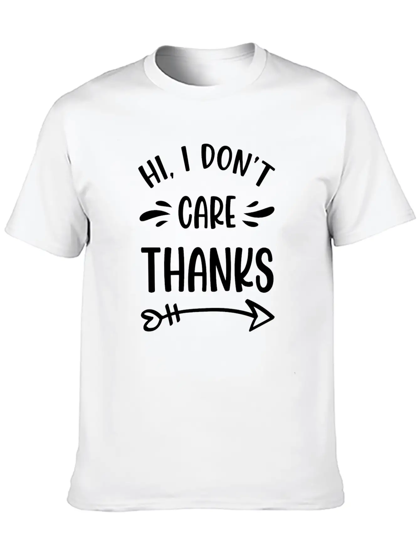 I Don't Care Indifferent Special Attitude Essential Cotton Tee For Daily Outfits – Unisex Style