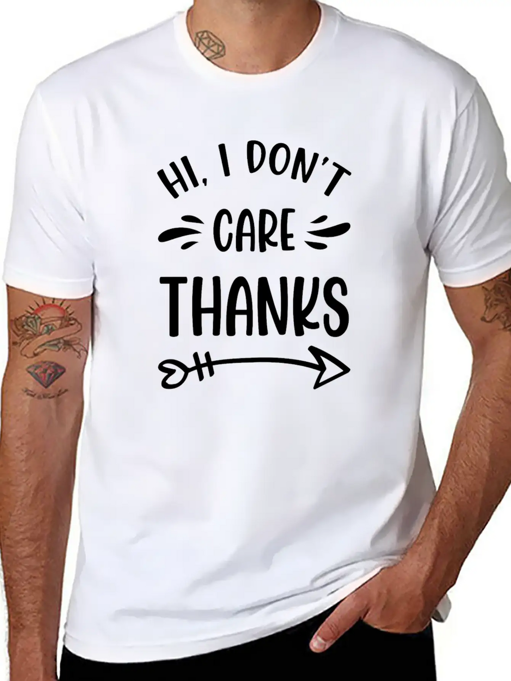 I Don't Care Indifferent Special Attitude Essential Cotton Tee For Daily Outfits – Unisex Style