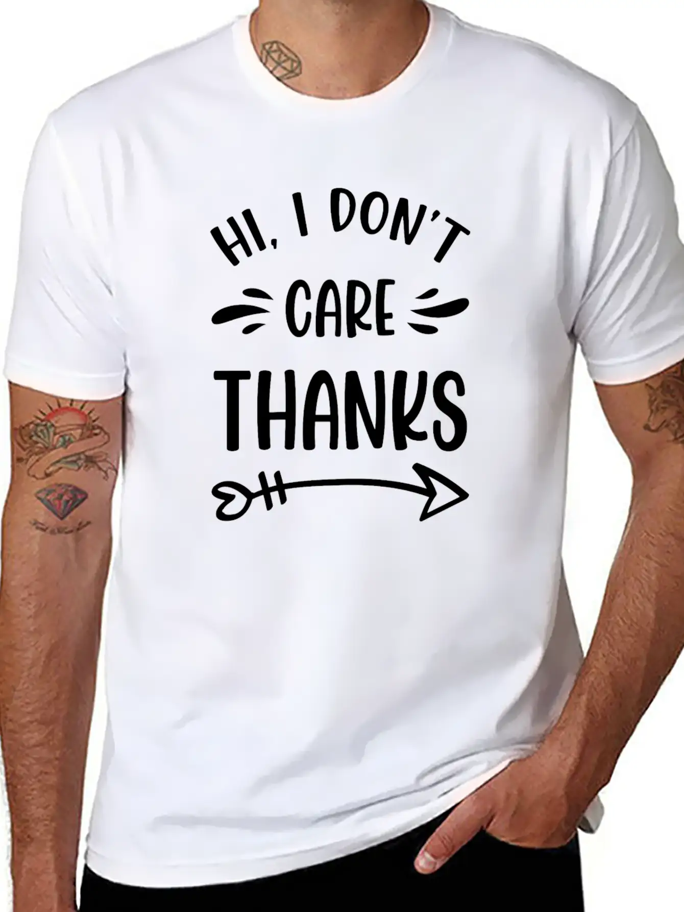 I Don't Care Indifferent Special Attitude Essential Cotton Tee For Daily Outfits – Unisex Style
