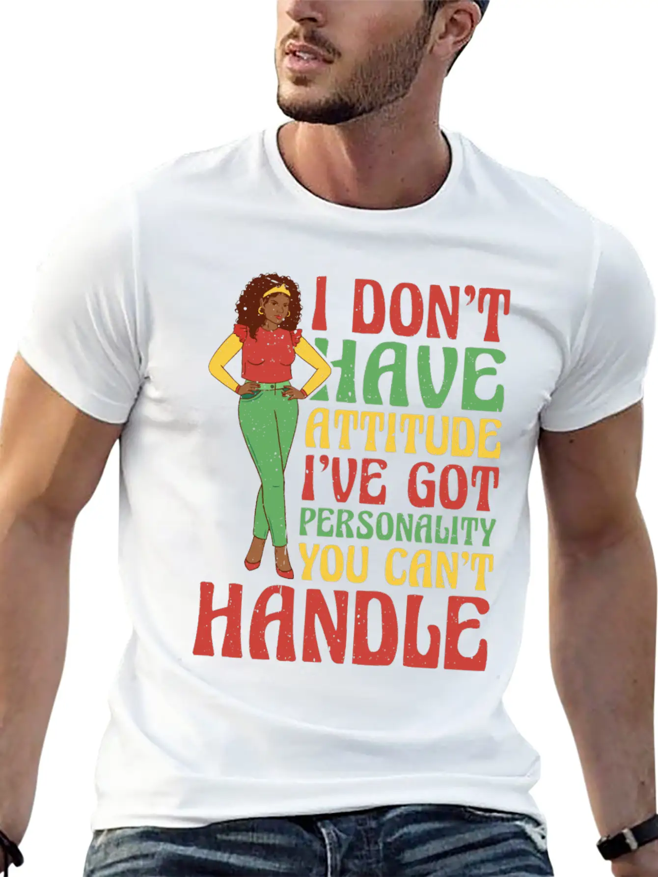 I Don't Have Attitude 13 Classic Cotton Tee – Unisex Comfort For Any Season
