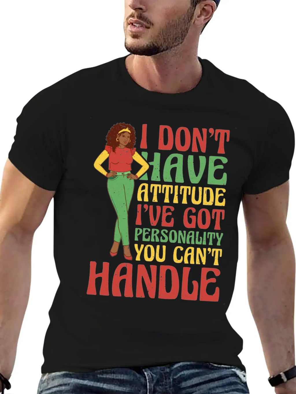 I Don't Have Attitude 13 Classic Cotton Tee – Unisex Comfort For Any Season