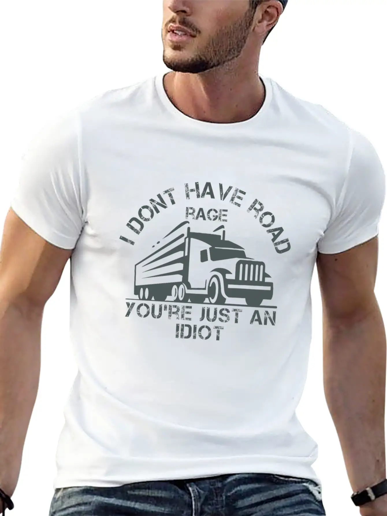 I Don't Have Road Rage You're Just An Idiot Breathable Graphic T-Shirt – Perfect For Casual Days
