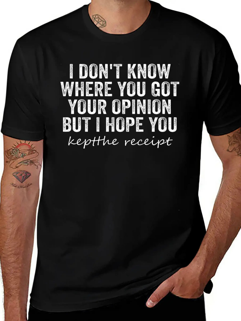 I Don't Know Where You Got Your Opinion Classic Cotton Tee – Unisex Comfort For Any Season