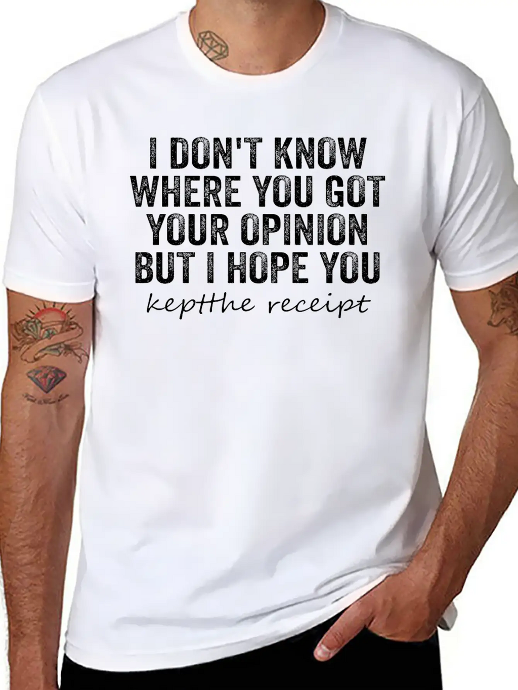 I Don't Know Where You Got Your Opinion Classic Cotton Tee – Unisex Comfort For Any Season