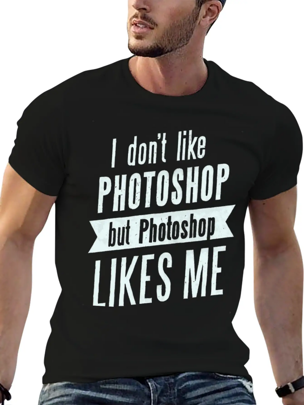 I Don,t Like Photoshop Timeless Short Sleeve Tee – Comfy And Minimalist Design