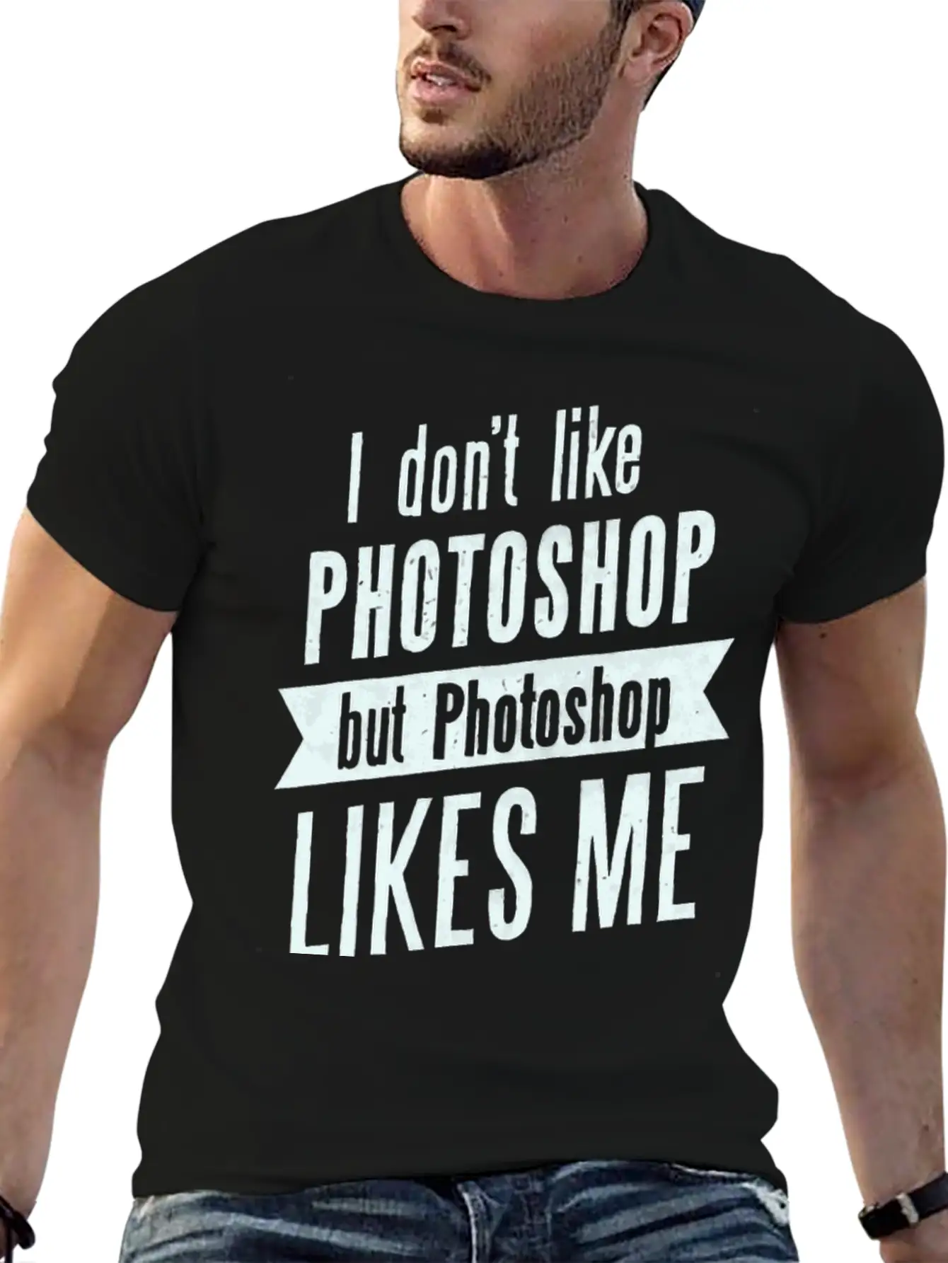 I Don,t Like Photoshop Timeless Short Sleeve Tee – Comfy And Minimalist Design