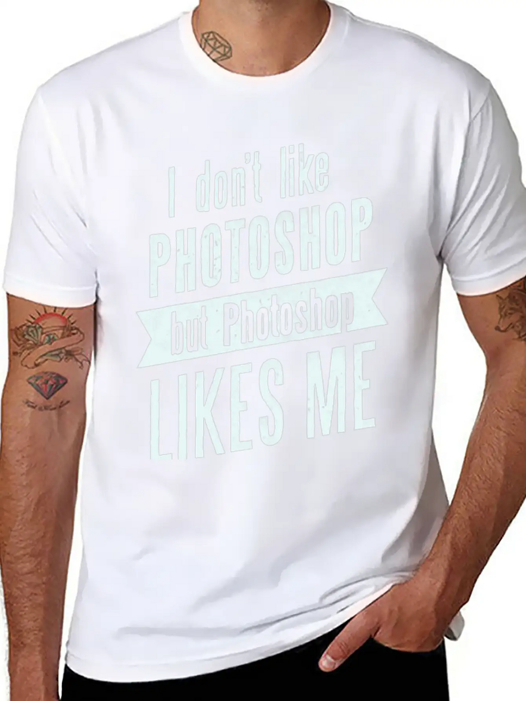 I Don,t Like Photoshop Timeless Short Sleeve Tee – Comfy And Minimalist Design