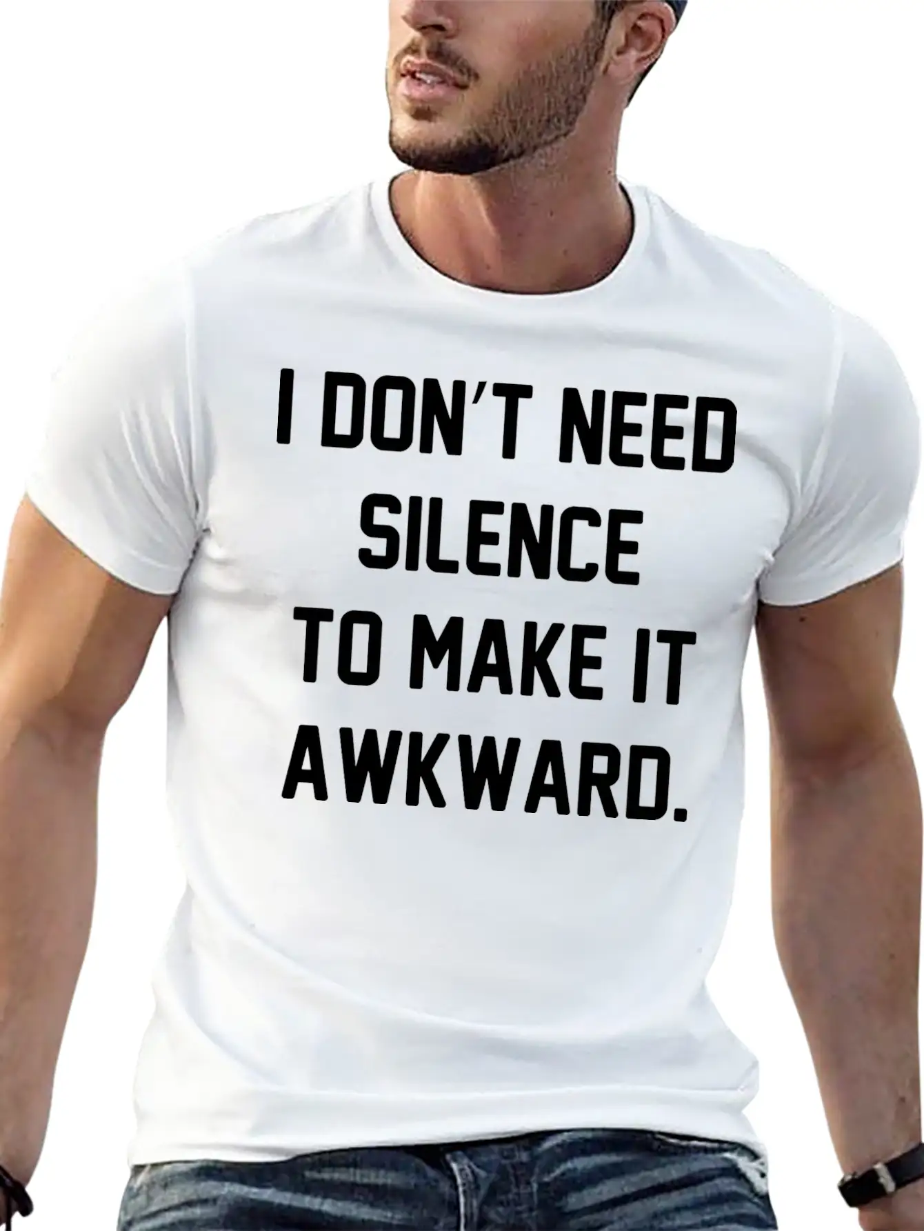 I Don't Need Silence Classic Cotton Tee – Unisex Comfort For Any Season