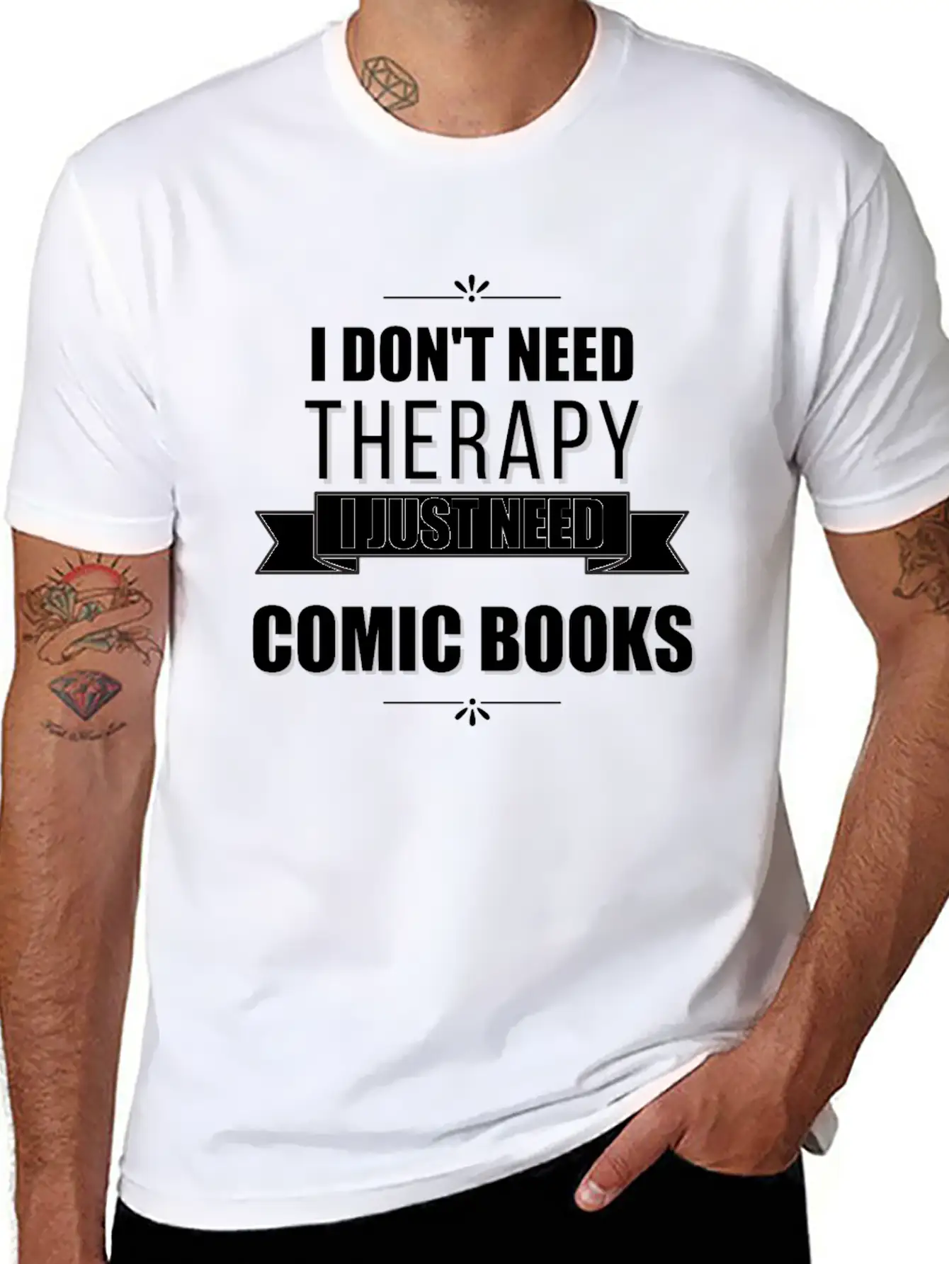 I Don't Need Therapy, I Just Need Comic Books Relaxed Everyday Tee – Lightweight And Durable Cotton