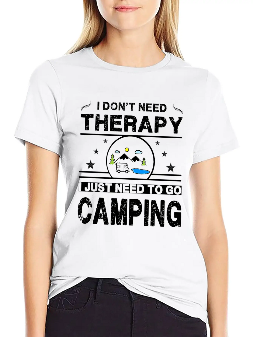 I Don't Need Therapy. I Just Need To Go Camping Classic Cotton Tee – Unisex Comfort For Any Season