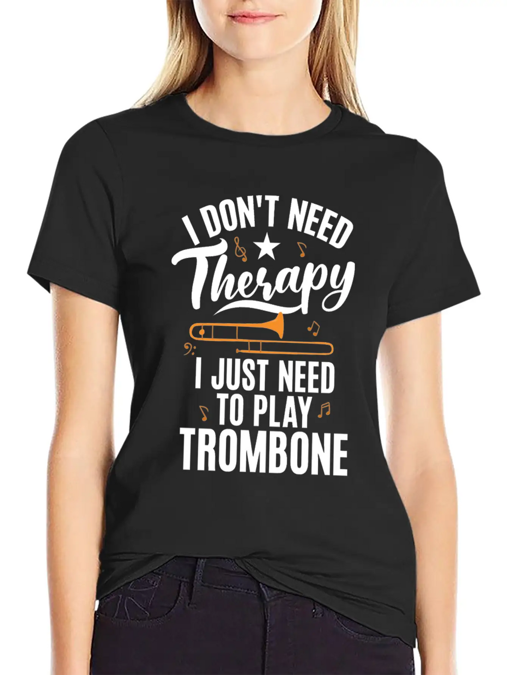 I Dont Need Therapy I Just Need To Play Trombone Timeless Short Sleeve Tee – Comfy And Minimalist Design