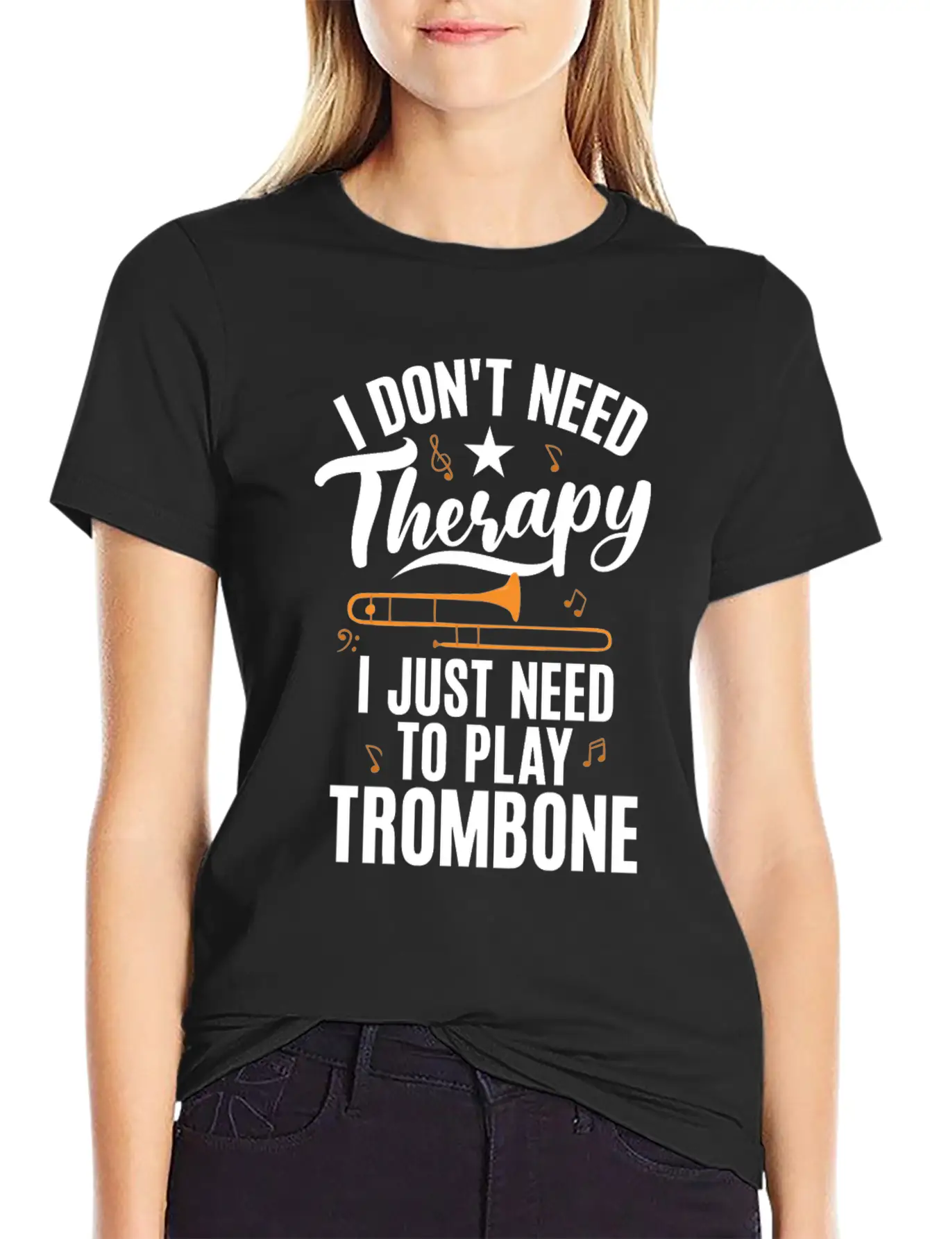 I Dont Need Therapy I Just Need To Play Trombone Timeless Short Sleeve Tee – Comfy And Minimalist Design