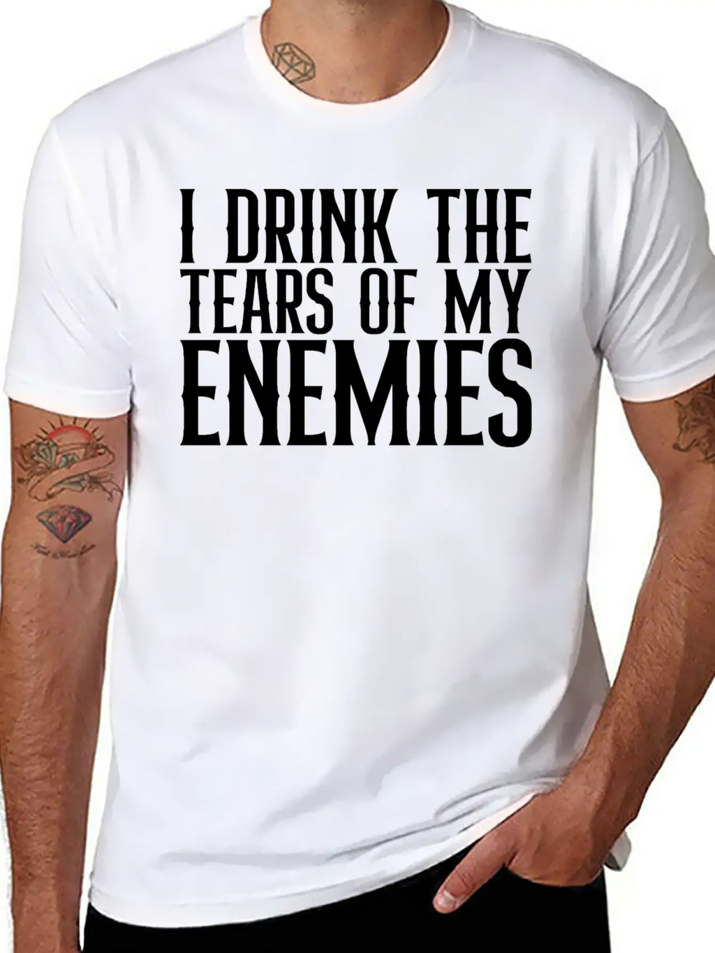 I Drink The Tears Of My Enemies Relaxed Everyday Tee – Lightweight And Durable Cotton