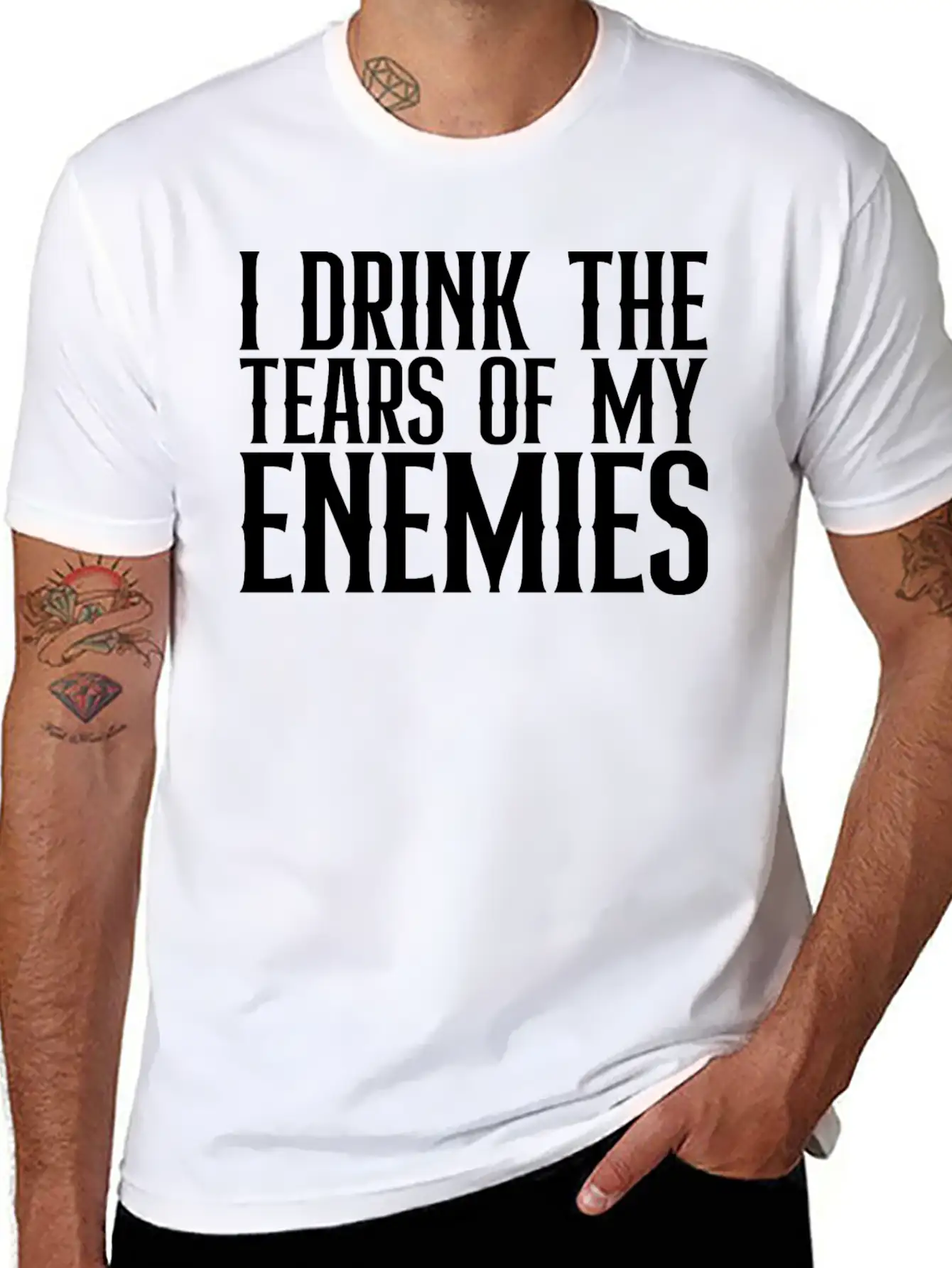 I Drink The Tears Of My Enemies Relaxed Everyday Tee – Lightweight And Durable Cotton