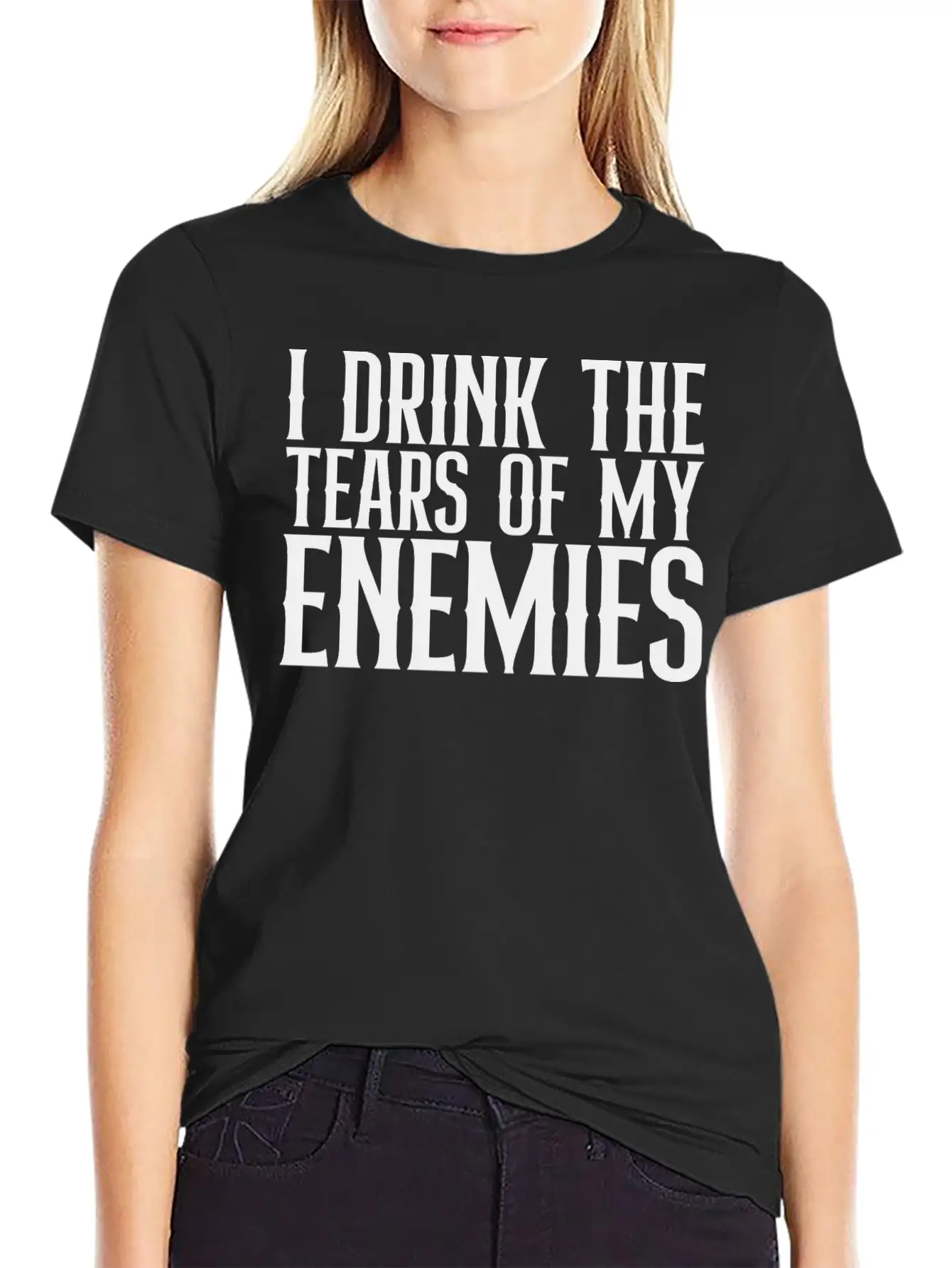 I Drink The Tears Of My Enemies Relaxed Everyday Tee – Lightweight And Durable Cotton