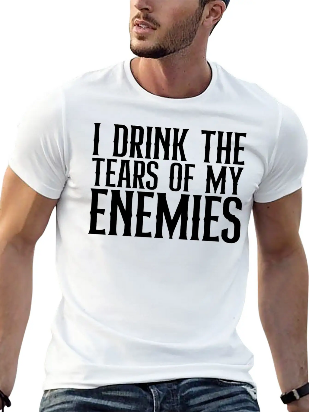 I Drink The Tears Of My Enemies Relaxed Everyday Tee – Lightweight And Durable Cotton