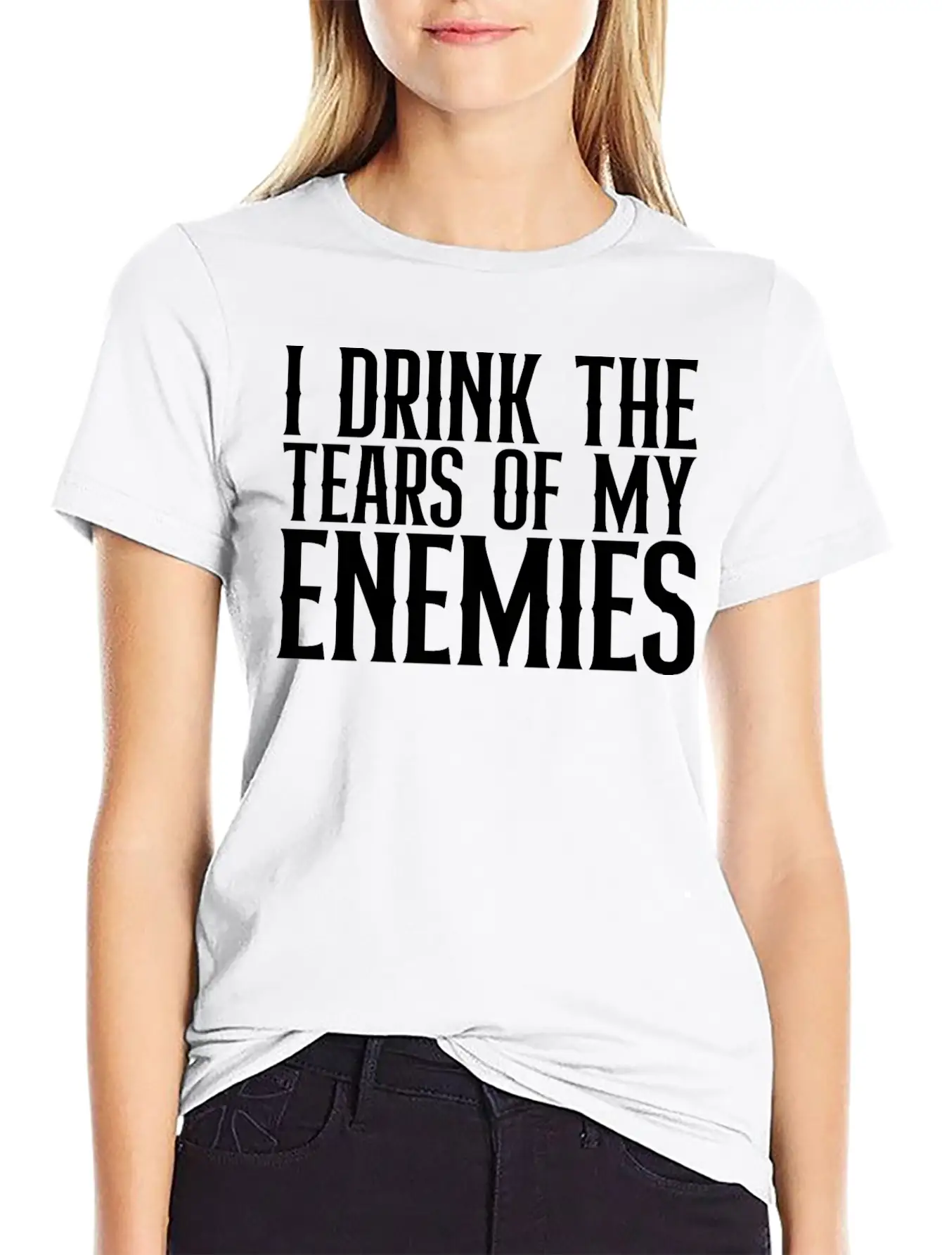 I Drink The Tears Of My Enemies Relaxed Everyday Tee – Lightweight And Durable Cotton