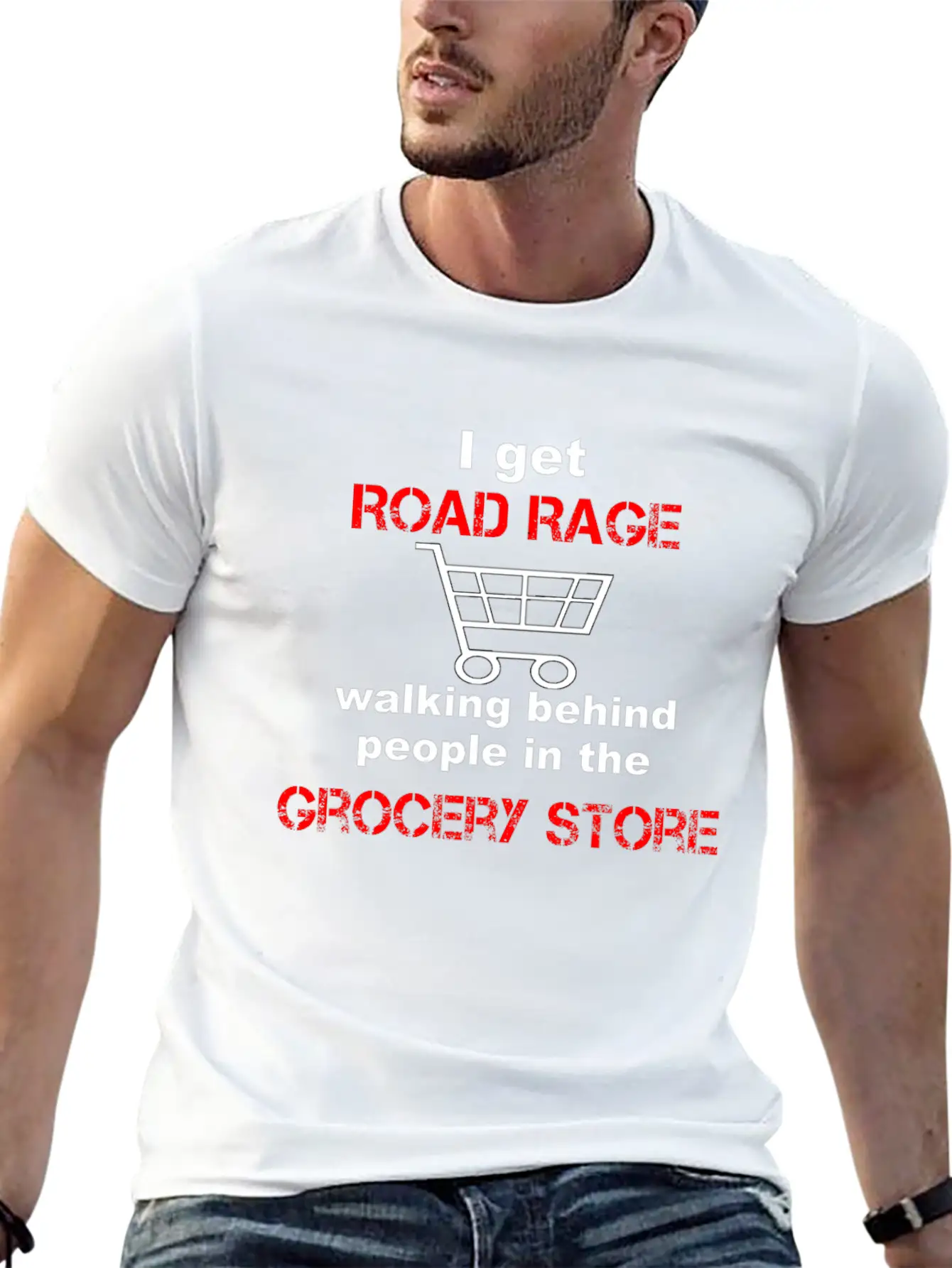 I Get Road Rage In Grocery Stores Timeless Short Sleeve Tee – Comfy And Minimalist Design