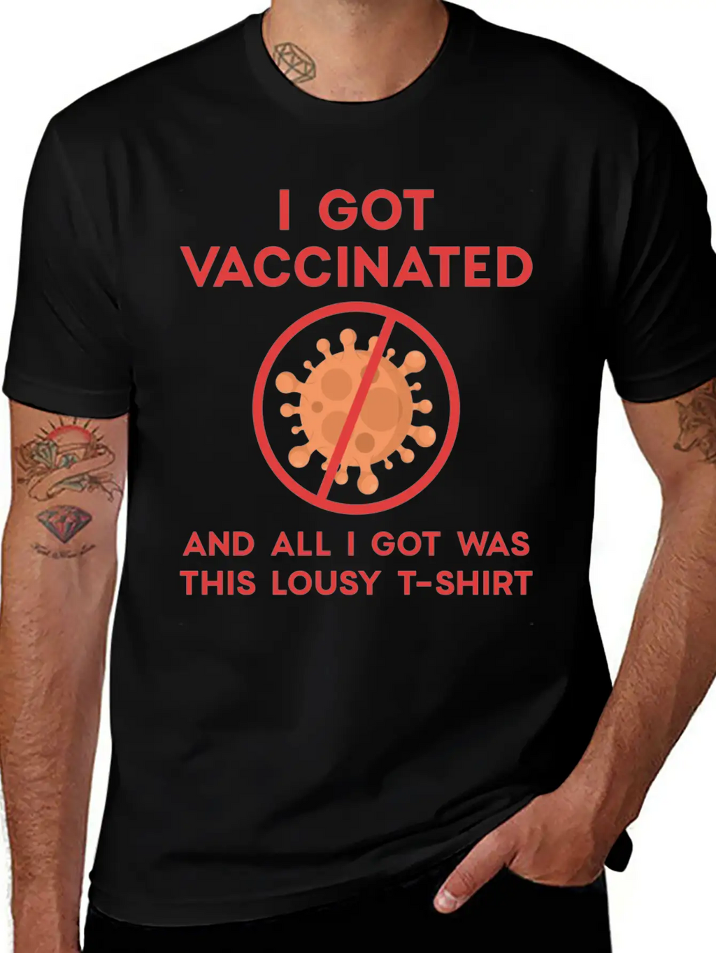 I Got Vaccinated Relaxed Everyday Tee – Lightweight And Durable Cotton
