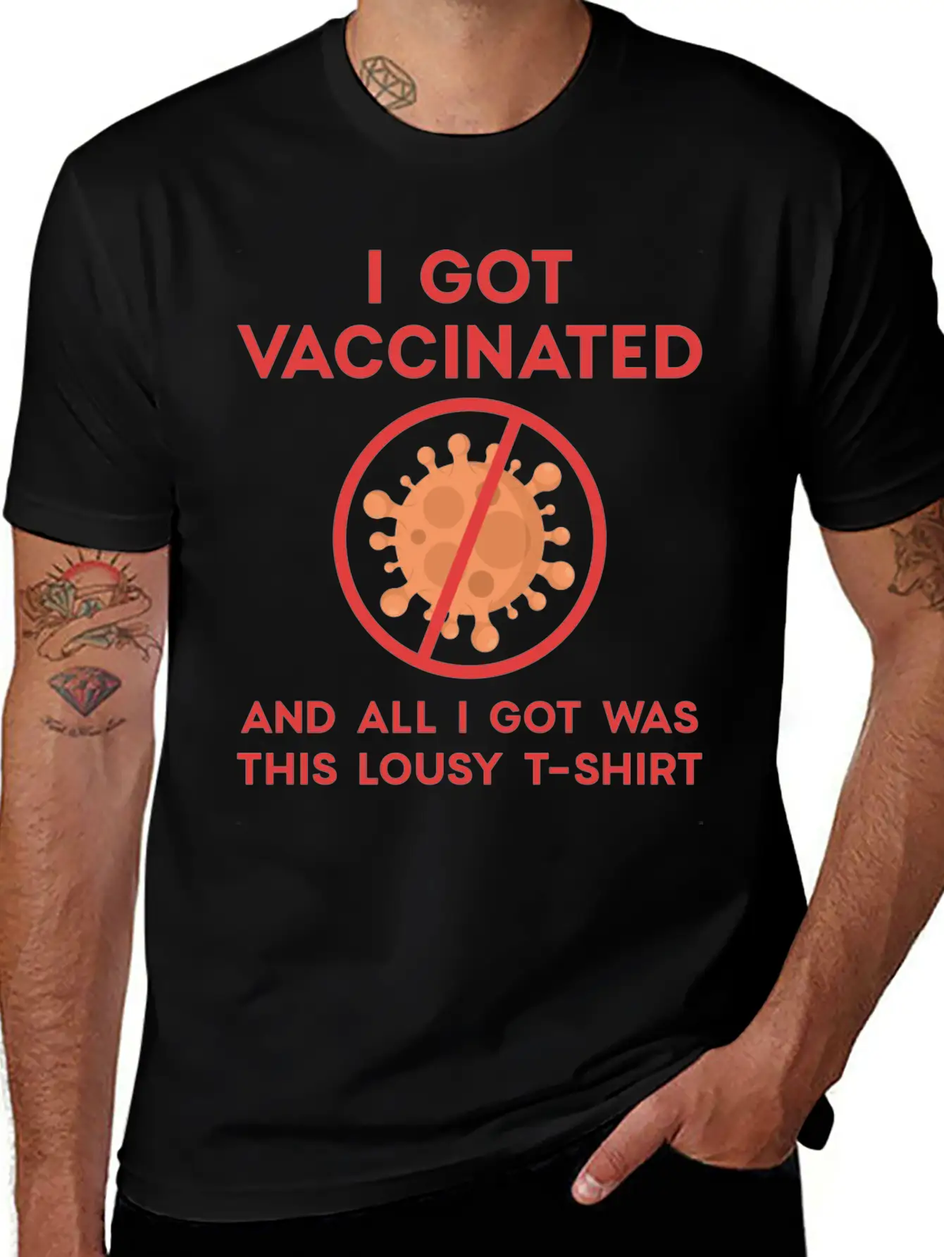 I Got Vaccinated Relaxed Everyday Tee – Lightweight And Durable Cotton