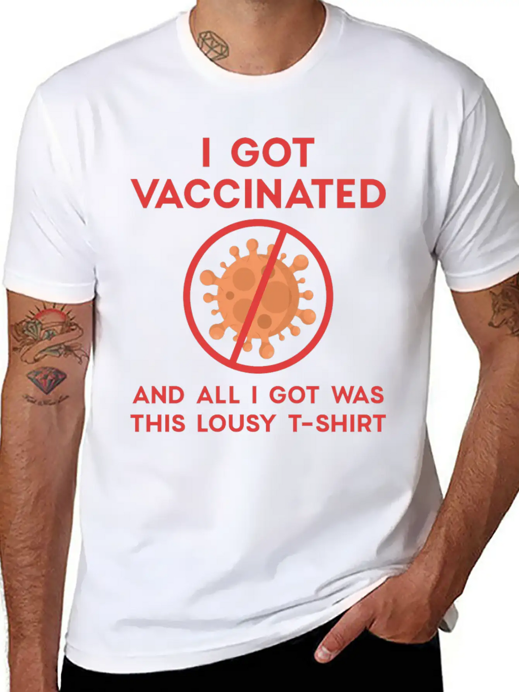 I Got Vaccinated Relaxed Everyday Tee – Lightweight And Durable Cotton