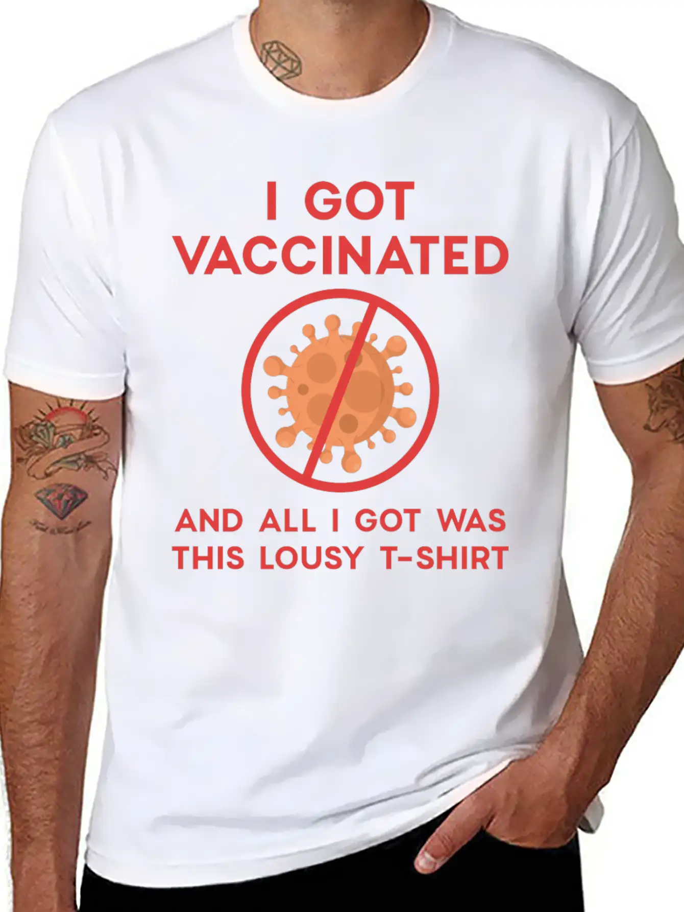 I Got Vaccinated Relaxed Everyday Tee – Lightweight And Durable Cotton