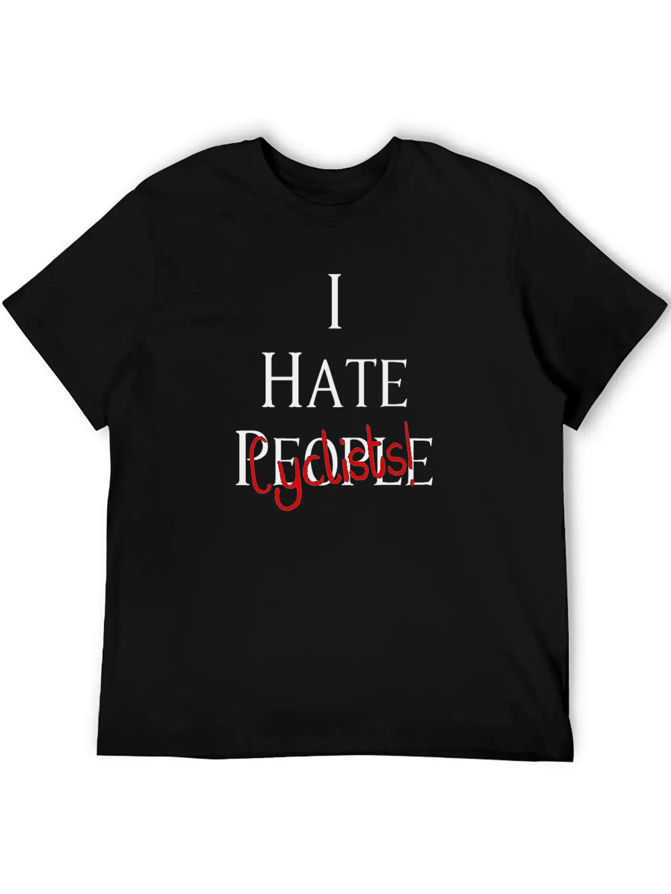 I Hate Cyclists Car And Truck Lover Design Timeless Short Sleeve Tee – Comfy And Minimalist Design
