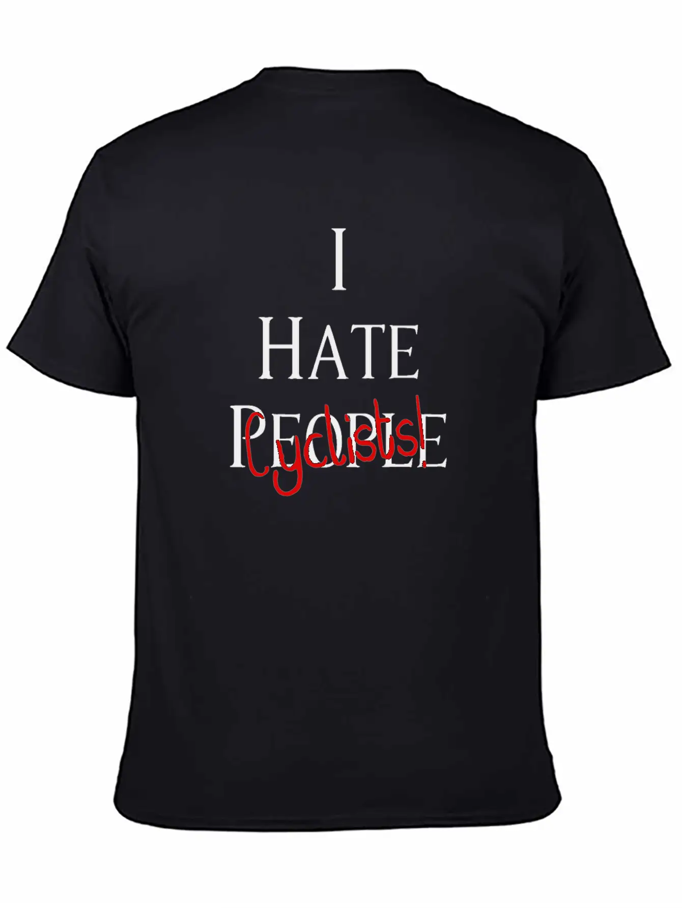 I Hate Cyclists Car And Truck Lover Design Timeless Short Sleeve Tee – Comfy And Minimalist Design