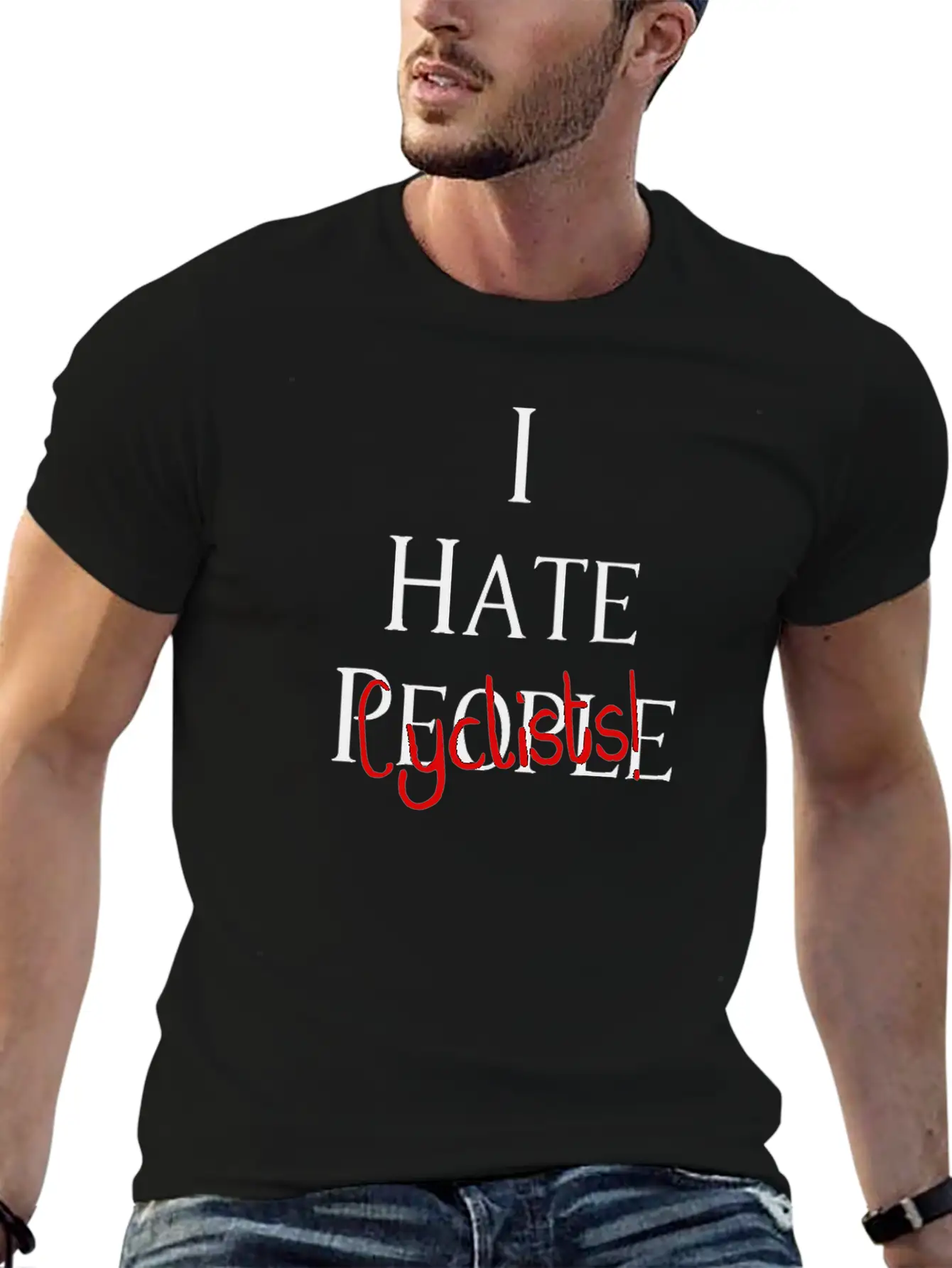 I Hate Cyclists Car And Truck Lover Design Timeless Short Sleeve Tee – Comfy And Minimalist Design