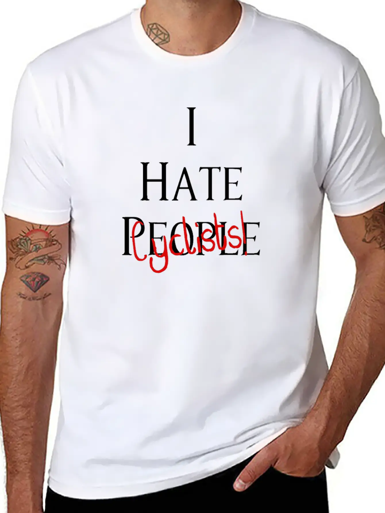 I Hate Cyclists Car And Truck Lover Design Timeless Short Sleeve Tee – Comfy And Minimalist Design