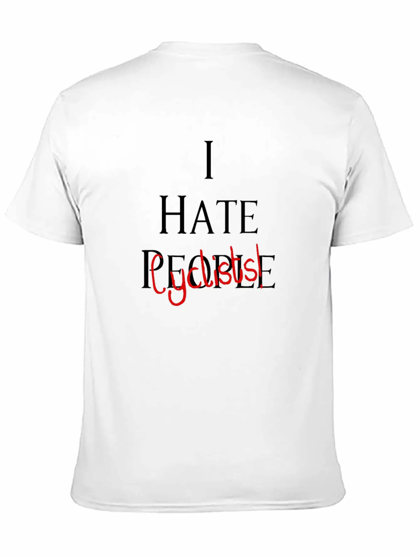 I Hate Cyclists Car And Truck Lover Design Timeless Short Sleeve Tee – Comfy And Minimalist Design
