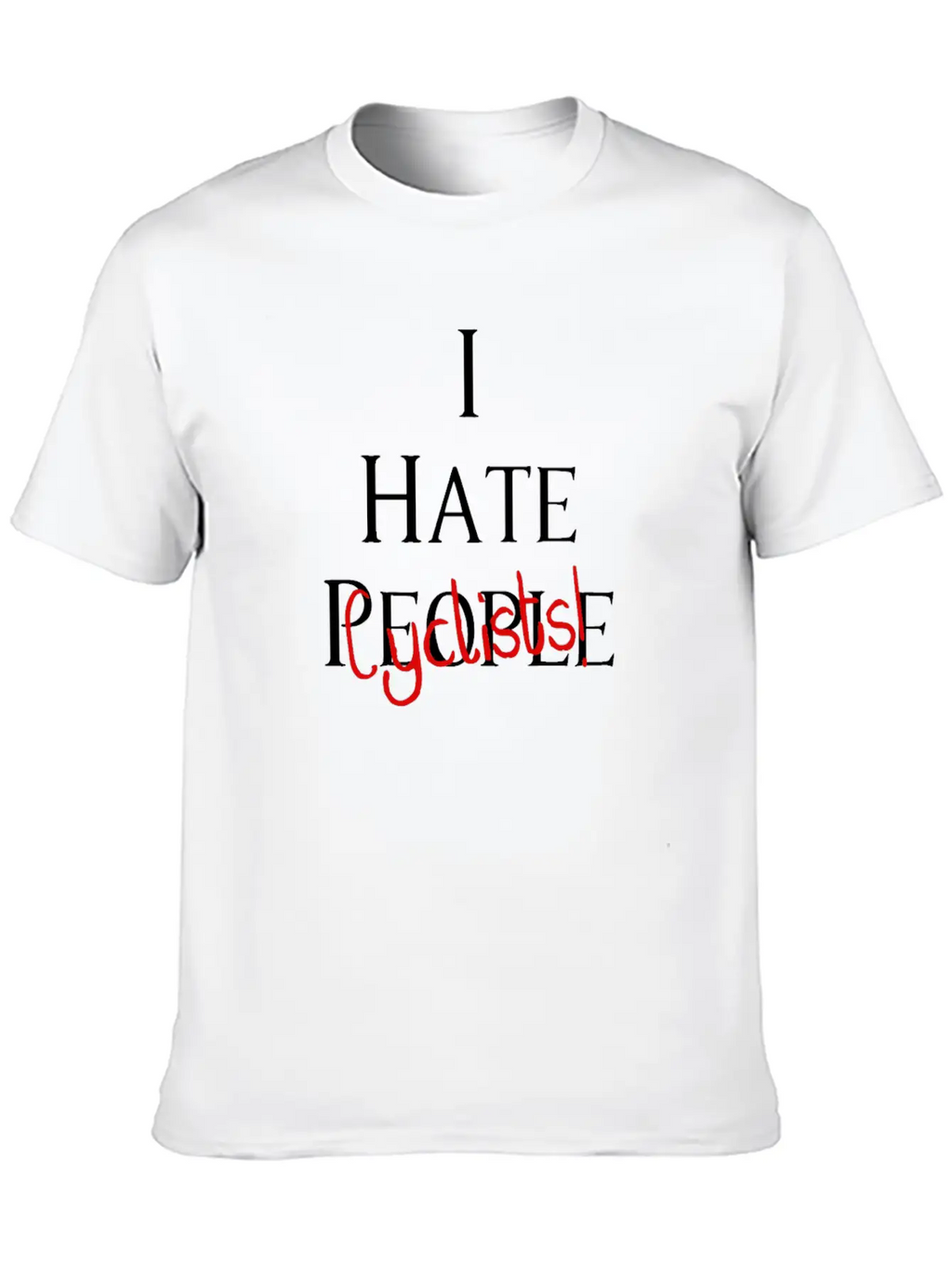 I Hate Cyclists Car And Truck Lover Design Timeless Short Sleeve Tee – Comfy And Minimalist Design