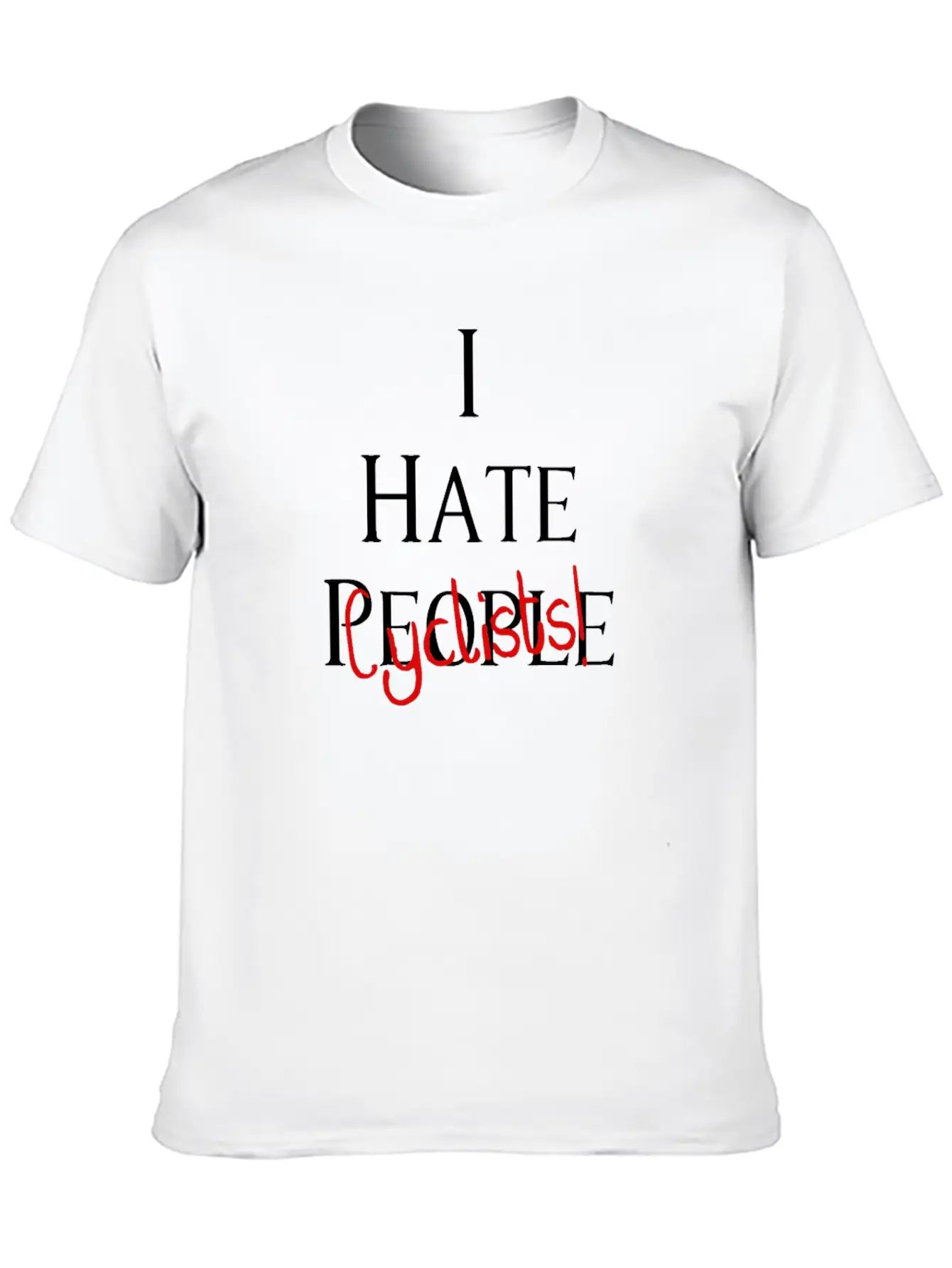 I Hate Cyclists Car And Truck Lover Design Timeless Short Sleeve Tee – Comfy And Minimalist Design