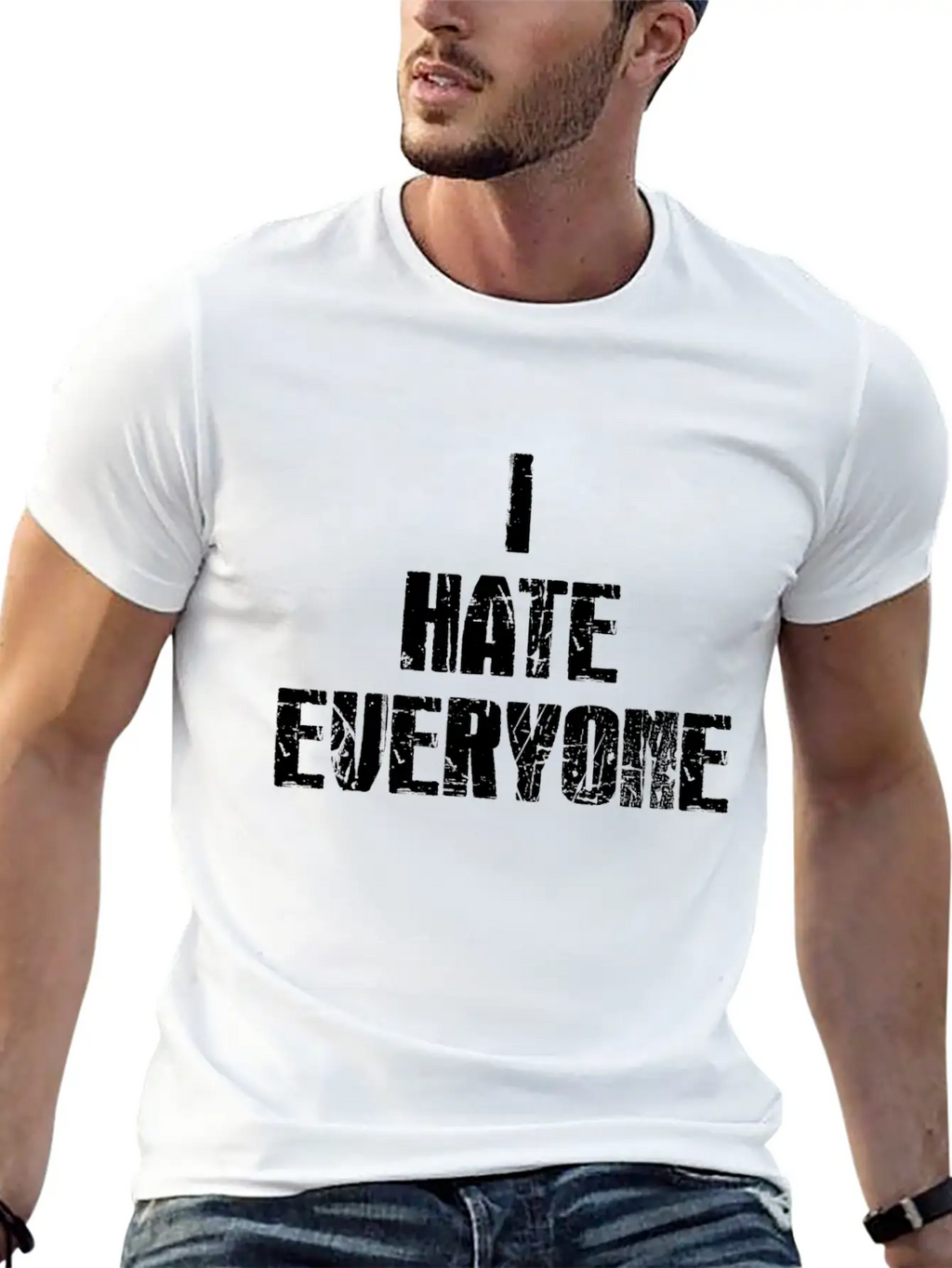 I Hate Everyone Essential Cotton Tee For Daily Outfits – Unisex Style