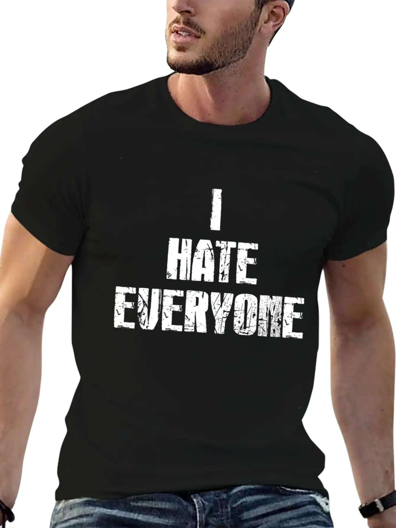 I Hate Everyone Essential Cotton Tee For Daily Outfits – Unisex Style