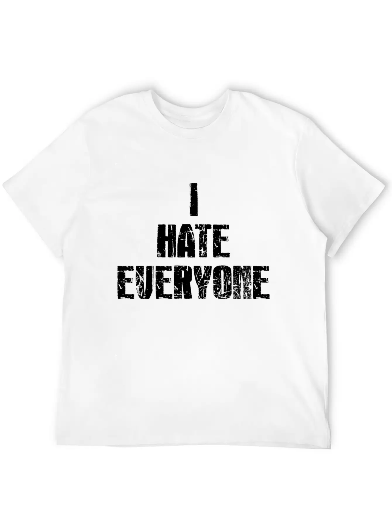 I Hate Everyone Essential Cotton Tee For Daily Outfits – Unisex Style