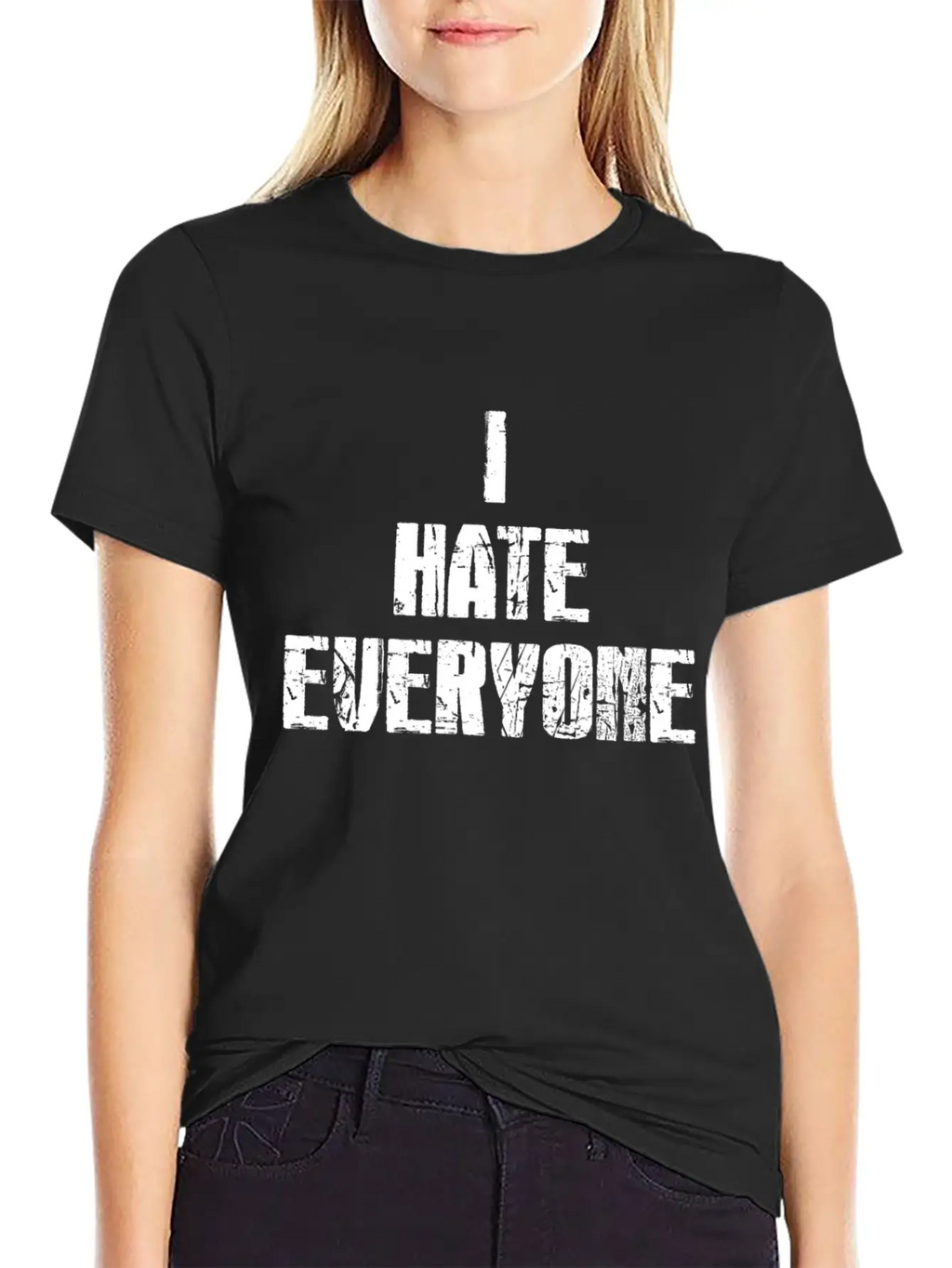 I Hate Everyone Essential Cotton Tee For Daily Outfits – Unisex Style
