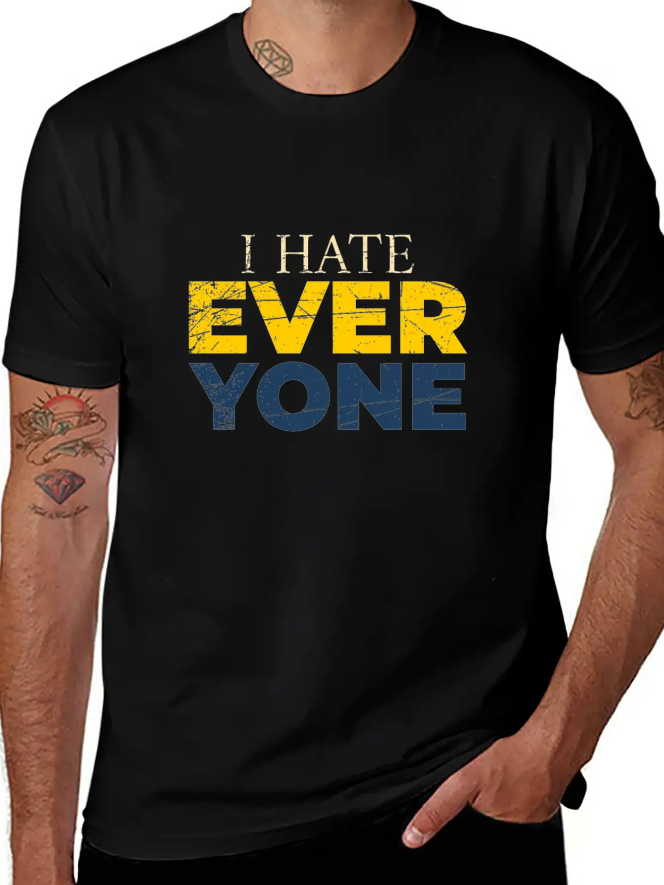 I Hate Everyone Unisex Casual T-Shirt – Clean Design For Daily Comfort