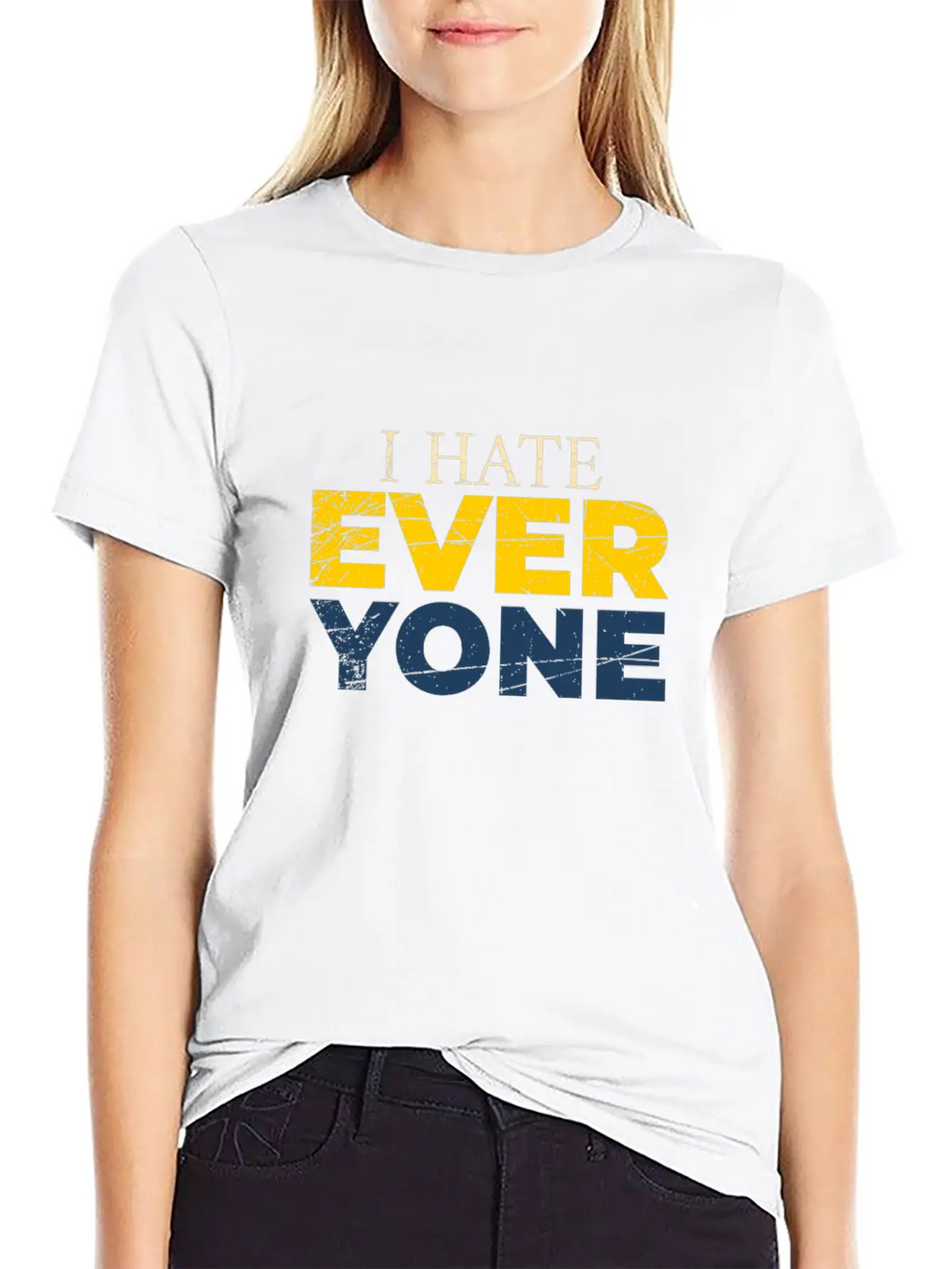 I Hate Everyone Unisex Casual T-Shirt – Clean Design For Daily Comfort