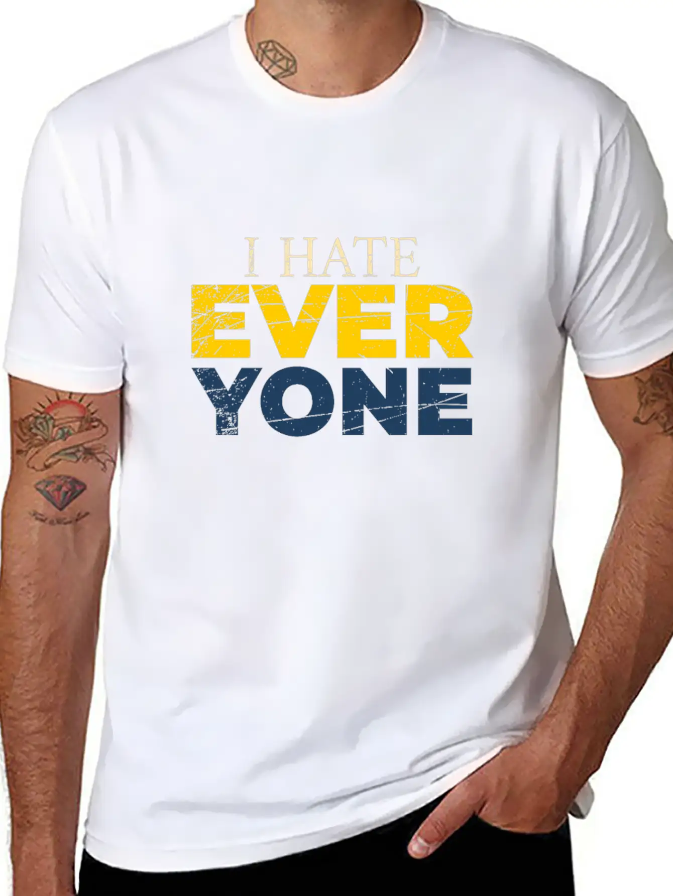 I Hate Everyone Unisex Casual T-Shirt – Clean Design For Daily Comfort