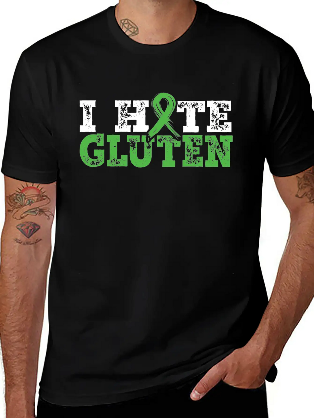 I Hate Gluten Celiac Disease Awareness Month Classic Cotton Tee – Unisex Comfort For Any Season
