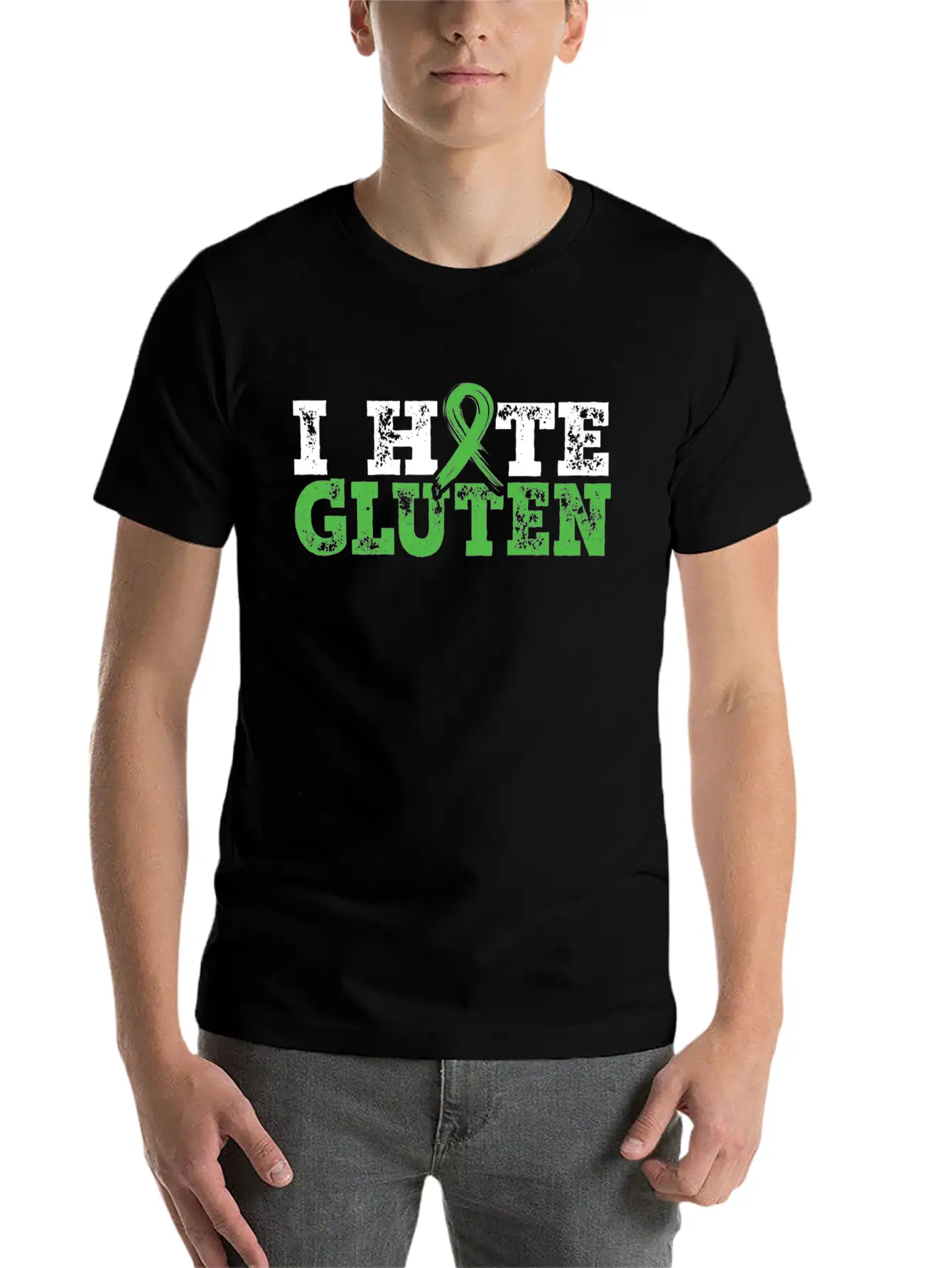 I Hate Gluten Celiac Disease Awareness Month Classic Cotton Tee – Unisex Comfort For Any Season
