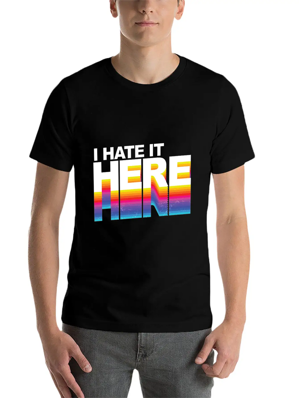 I Hate It Here Classic Cotton Tee – Unisex Comfort For Any Season