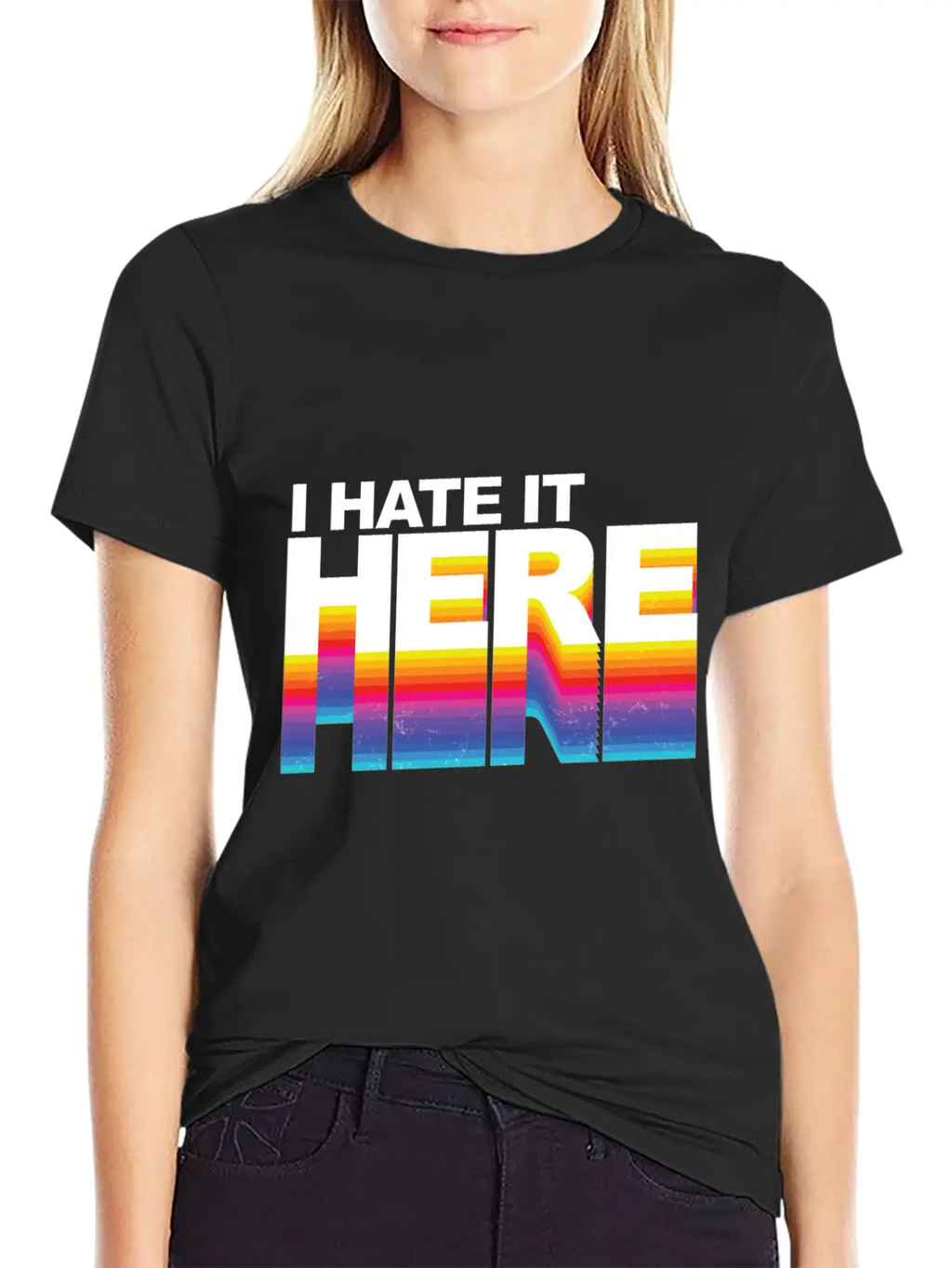 I Hate It Here Classic Cotton Tee – Unisex Comfort For Any Season